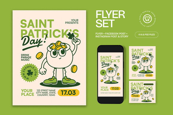 Saint Patrick's Day Flyer preview 4