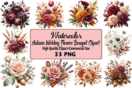 Autumn Wedding Flowers Bouquet