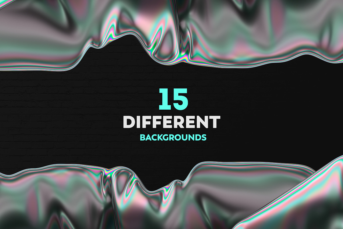 Iridescent Abstract Backgrounds, a Wallpaper Graphic by BIBIART (Photo 6 of 10)
