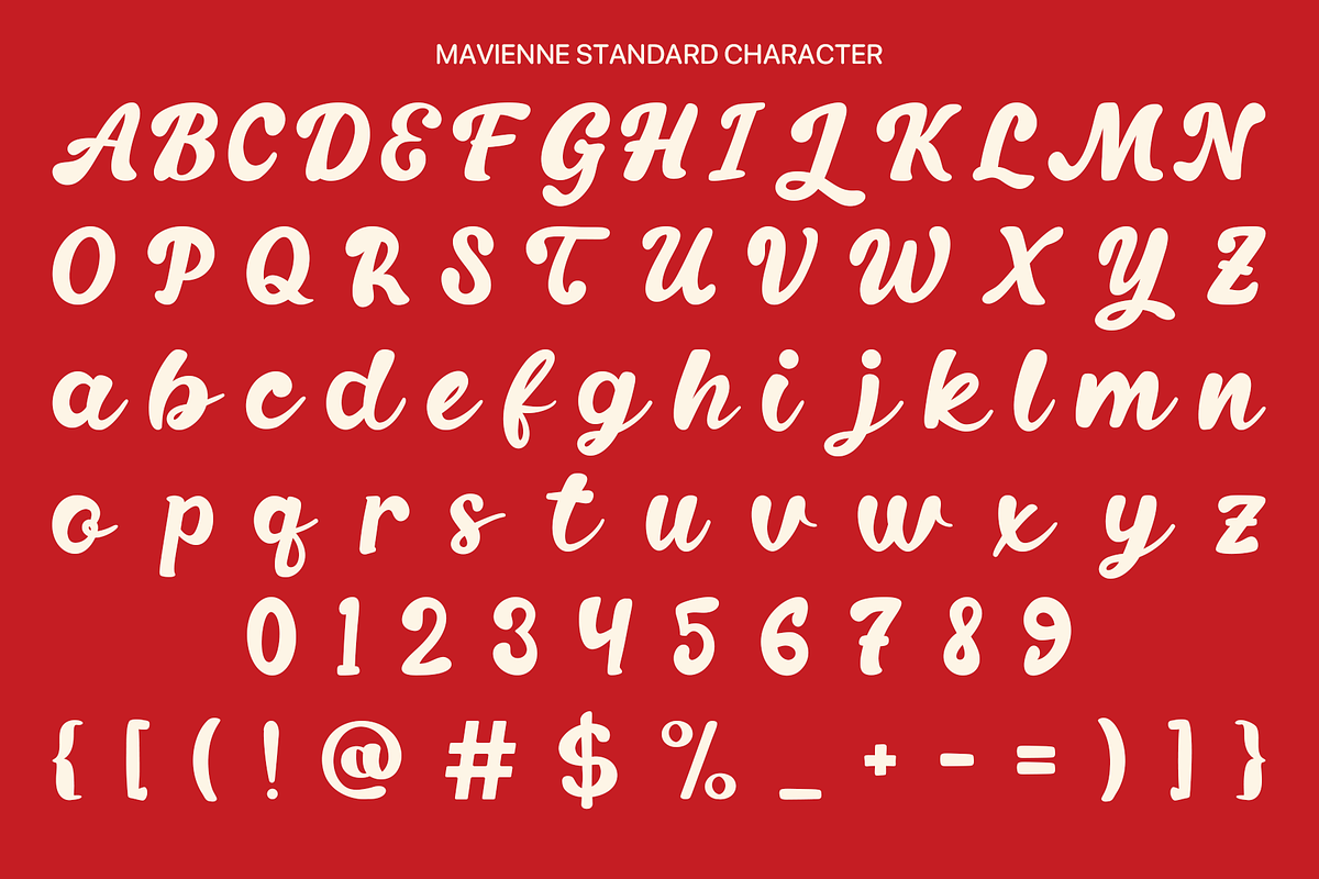 Mavienne - Retro Script Bold Font, a Script Font by Indotype Foundry (Photo 2 of 10)