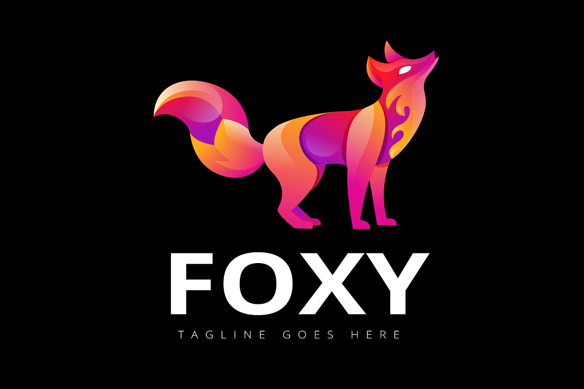 foxy logo, a Branding & Logo Template by Mariyana