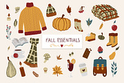 Fall Essentials Hand Drawn Clipart, a Food Illustration by Chloe's Illustrations (Thumbnail 1 of 5)