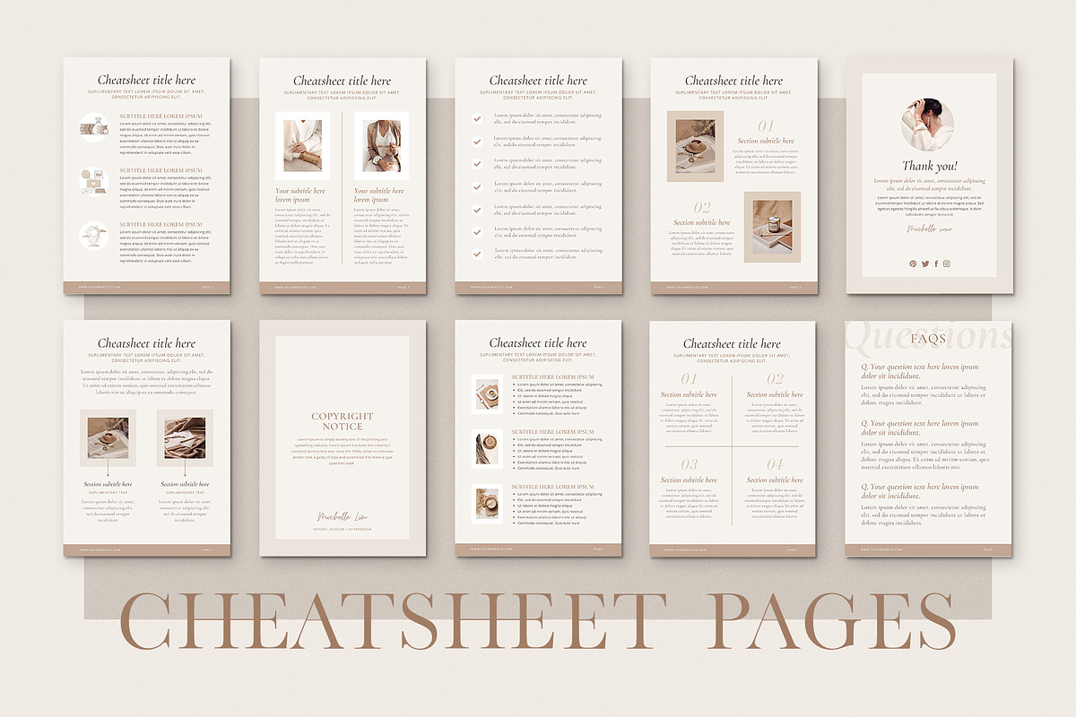 Ebook+Workbook Template Bundle CANVA, a Magazine Template by Studio Loire (Photo 31 of 40)