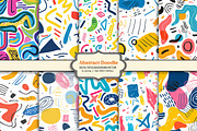 Abstract shapes doodle background, a Background Graphic by Pixeness Studio (Thumbnail 1 of 2)