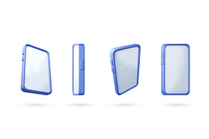 3D Set of four mockups of a, a Technology Illustration by Abscent