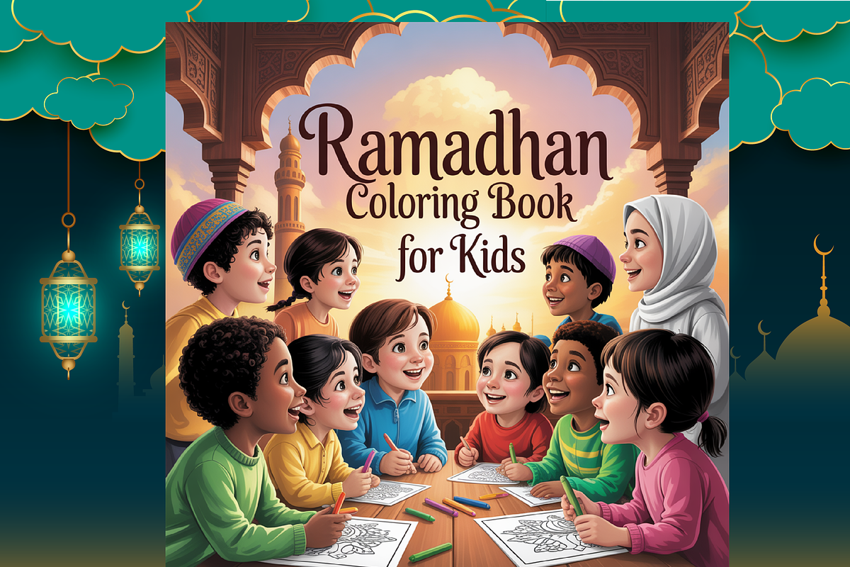 Bold & Easy Ramadan Coloring Book, a Seasonal Illustration by Design Zone (Photo 3 of 5)