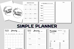 SIMPLE PLANNER TEMPLATE