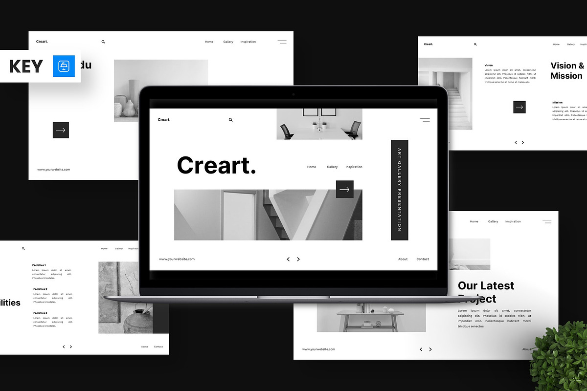 Creart - Keynote Templates, a Presentation Template by Deepslide Studio (Photo 1 of 6)