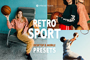 Retro Sport Lightroom Presets, an Action Add-On by Presetrain Co. (Thumbnail 1 of 8)