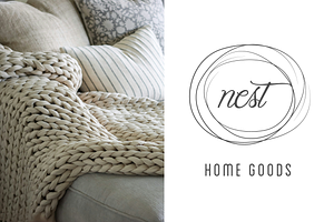 Simple Nest / Home Goods Logo