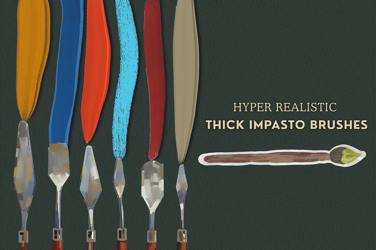 Oil & Thick Impasto for Procreate, a Brush Add-On by Wicked Creative (Photo 11 of 12)