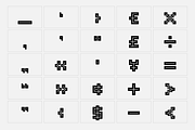 Raster - Block Font, a Font by SelfBuild Type (Thumbnail 12 of 12)