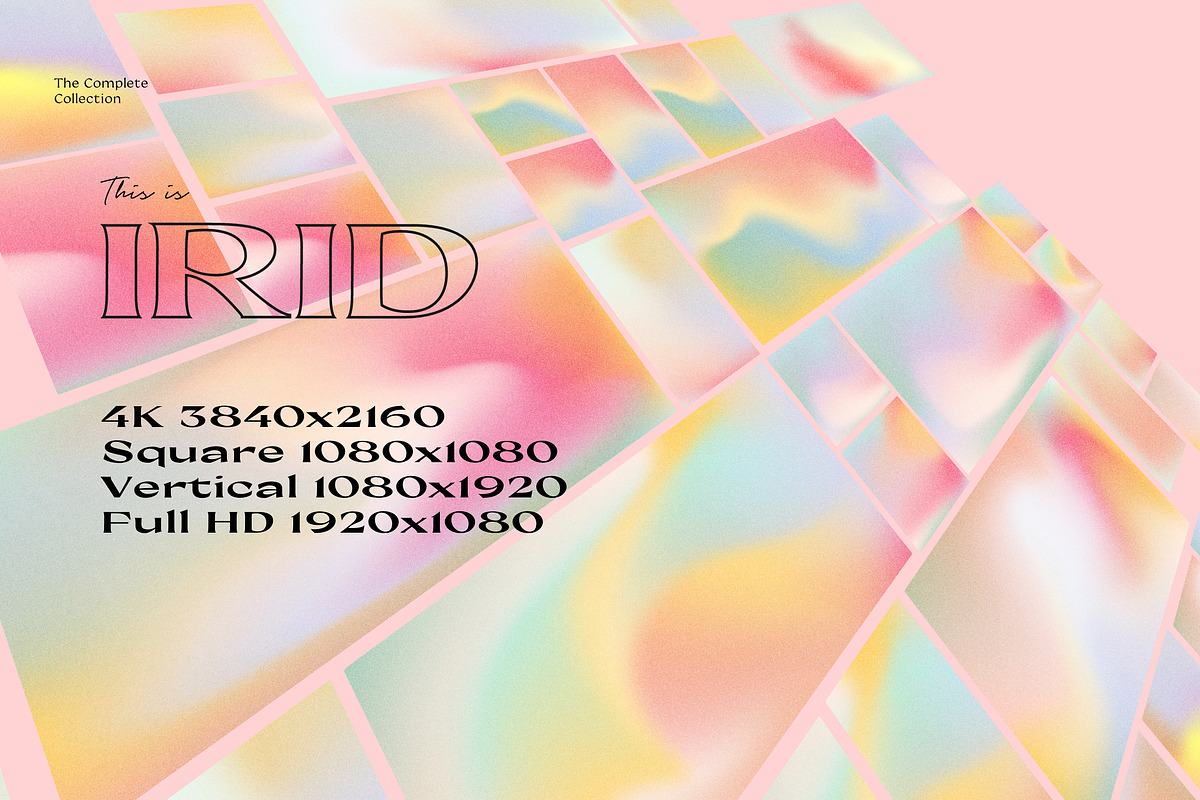 IRID - Animated Gradients Background, a Social Media Template by Sparrow & Snow (Photo 5 of 19)