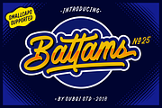 Battams No 25 Pro, a Script Font by Subqi Std (Thumbnail 1 of 8)