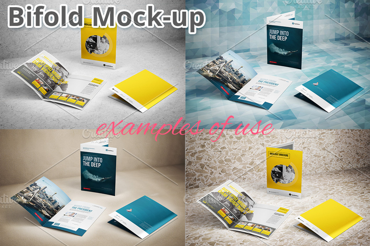Bifold Brochure Mockup, a Print Template by MockUps Gallery (Photo 2 of 5)