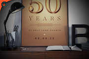 Gold Church Anniversary Flyer, a Flyer Template by SeraphimChris (Thumbnail 6 of 11)
