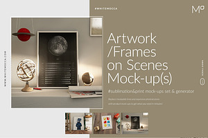 Artwork / Frames on Scenes Mock-ups