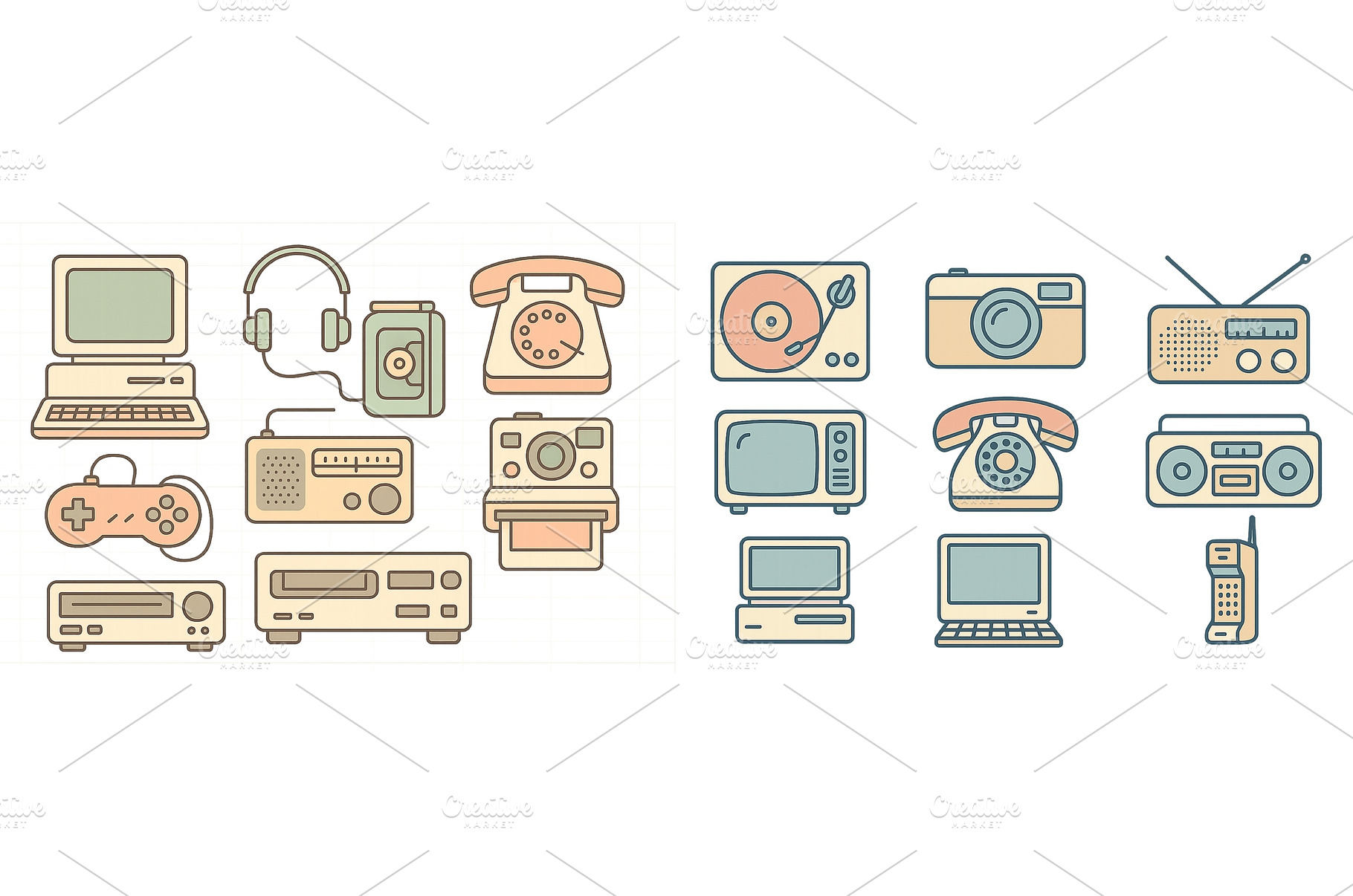 Collection of vintage and modern, a Technology Photo by ZinetroN