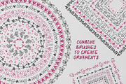 60 Hand Drawn Romantic Pattern Brush, a Brush Add-On by Mallinka (Thumbnail 8 of 12)