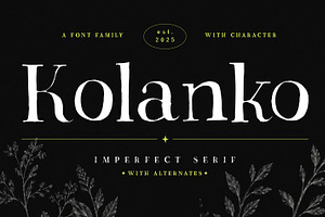 Kolanko | Imperfect Vintage Serif
