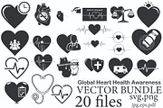 Global Heart Health Awareness Set, a Person Illustration by Designer_Momina (Thumbnail 20 of 20)