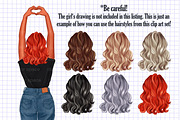 Hairstyles clipart PNG transparent, an Illustration by Illustrator Space (Thumbnail 3 of 10)