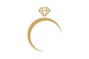 Ring logo, Diamond Ring Logo, a Branding & Logo Template by Rhealea_Design
