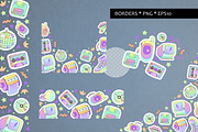 Retro vibes cliparts, vector., an Object Graphic by VaraNa Art (Thumbnail 3 of 11)