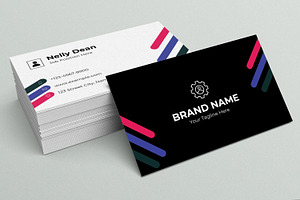 Business Card Template Layout Design