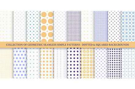 Dotted color backgrounds, textures