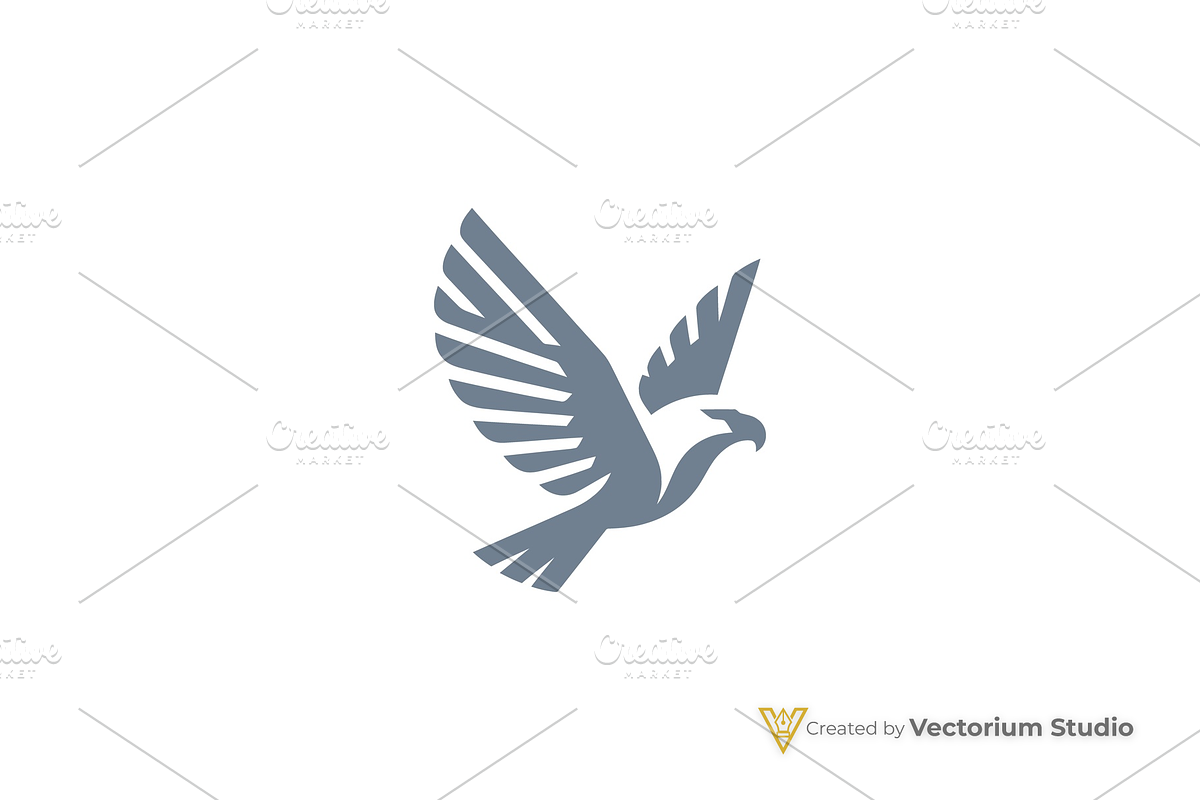 Minimalist Eagle Flying Logo, a Branding & Logo Template by Vectorium Studio (Photo 3 of 5)