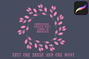 Floral Brush stamps for Procreate, a Brush Add-On by Graphics Resources (Thumbnail 6 of 15)