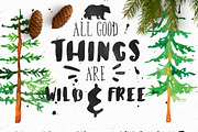 Forest & Pine Textured Font Bundle, a Script Font by ECHOFOXX (Thumbnail 2 of 6)