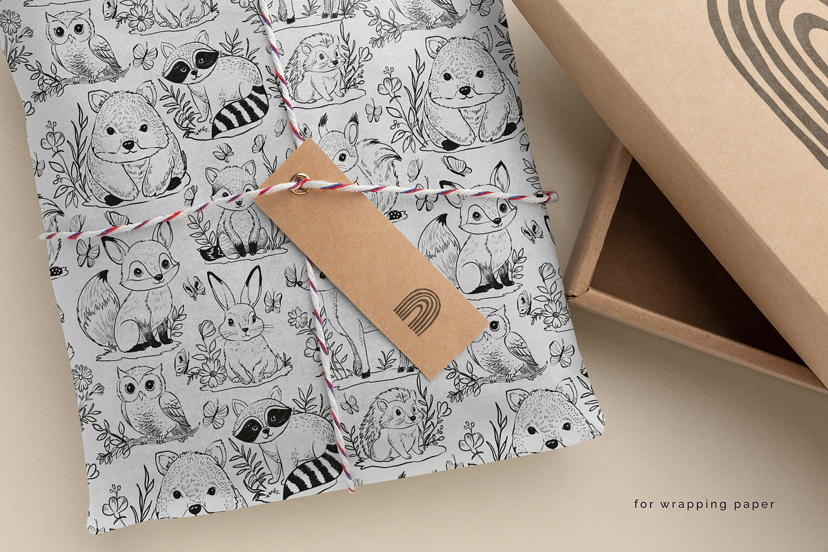 Forest glade.Patterrn & illustration, a Wallpaper Graphic by Tilling (Photo 4 of 9)