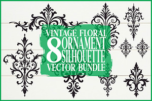 Elegant Floral Ornament  Collection, an Illustration by hafijul