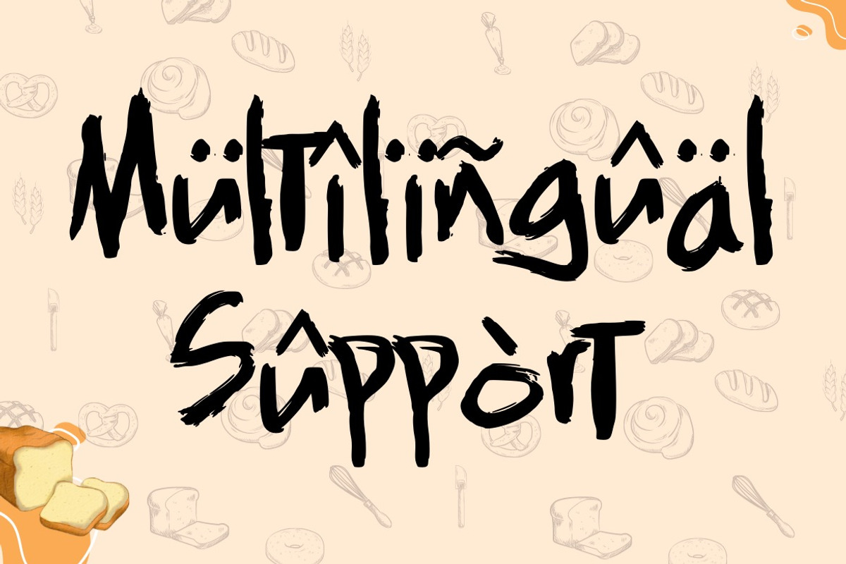 Floast Bread -Brush Handwritten Font, a Handwritten Font by Dhabee (Photo 10 of 14)