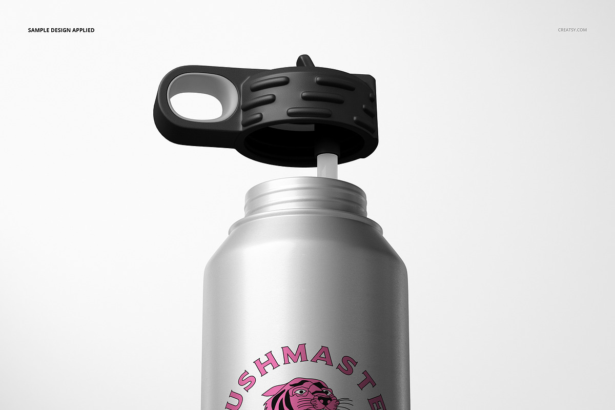S. Steel 32 oz. Water Bottle Mockup, a Product Mockup by creatsy5 (Photo 7 of 12)