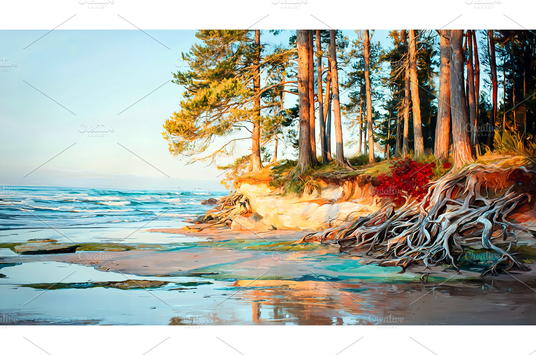 Tranquil coastal landscape at, a Nature Photo by Valenty