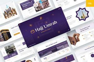 Shafary - Umrah & Hajj Google Slides, a Presentation Template by BeadyLab