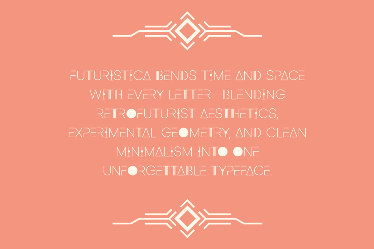 Futuristica Display Font, a Sans Serif Font by Cosy Fox (Photo 6 of 7)