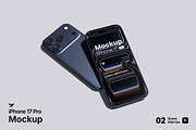 iPhone 17 Pro Mockup Bundle Set, an iPhone Mockup by Rielismee (Thumbnail 1 of 5)