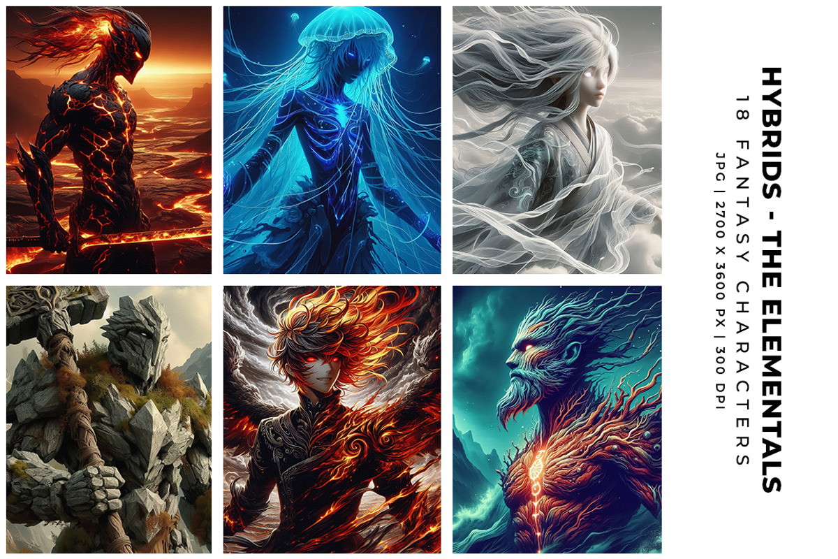 Hybrids - The Elementals, a Decorative Illustration by Digital Art Creations (Photo 2 of 7)