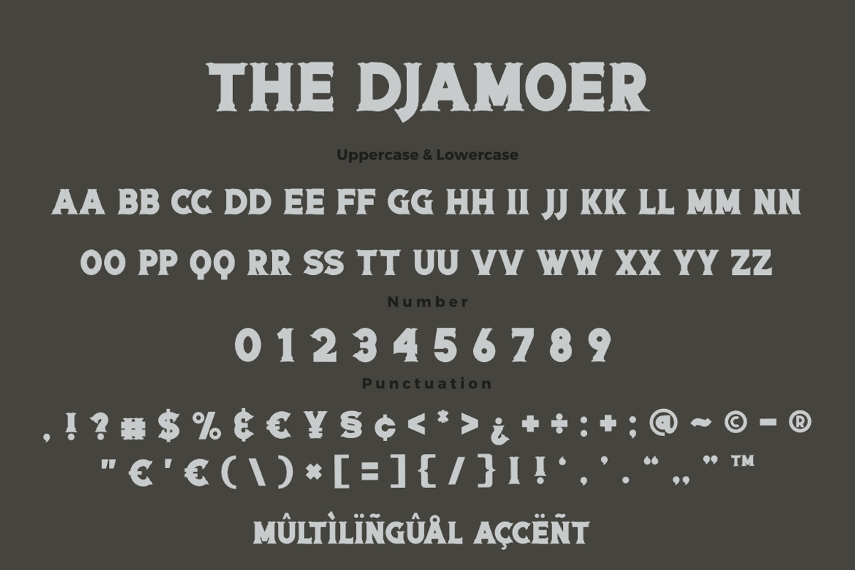 The Djamoed a Vintage Serif Font, a Serif Font by Bayuktx (Photo 8 of 8)