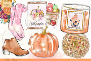 Cosy Fall Autumn Clipart, an Illustration by Libby Wishes (Thumbnail 3 of 8)