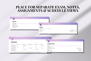 Purple Notion Student Planner, an App Template by SociallyyCreative (Thumbnail 6 of 10)