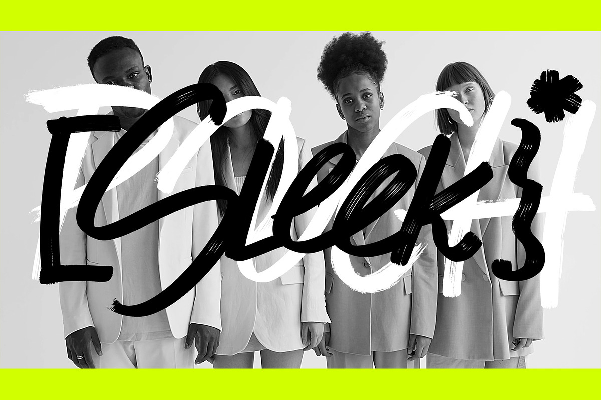 Animated Marker Font - BLACKDOT, a Script Font by ana & yvy (Photo 2 of 20)