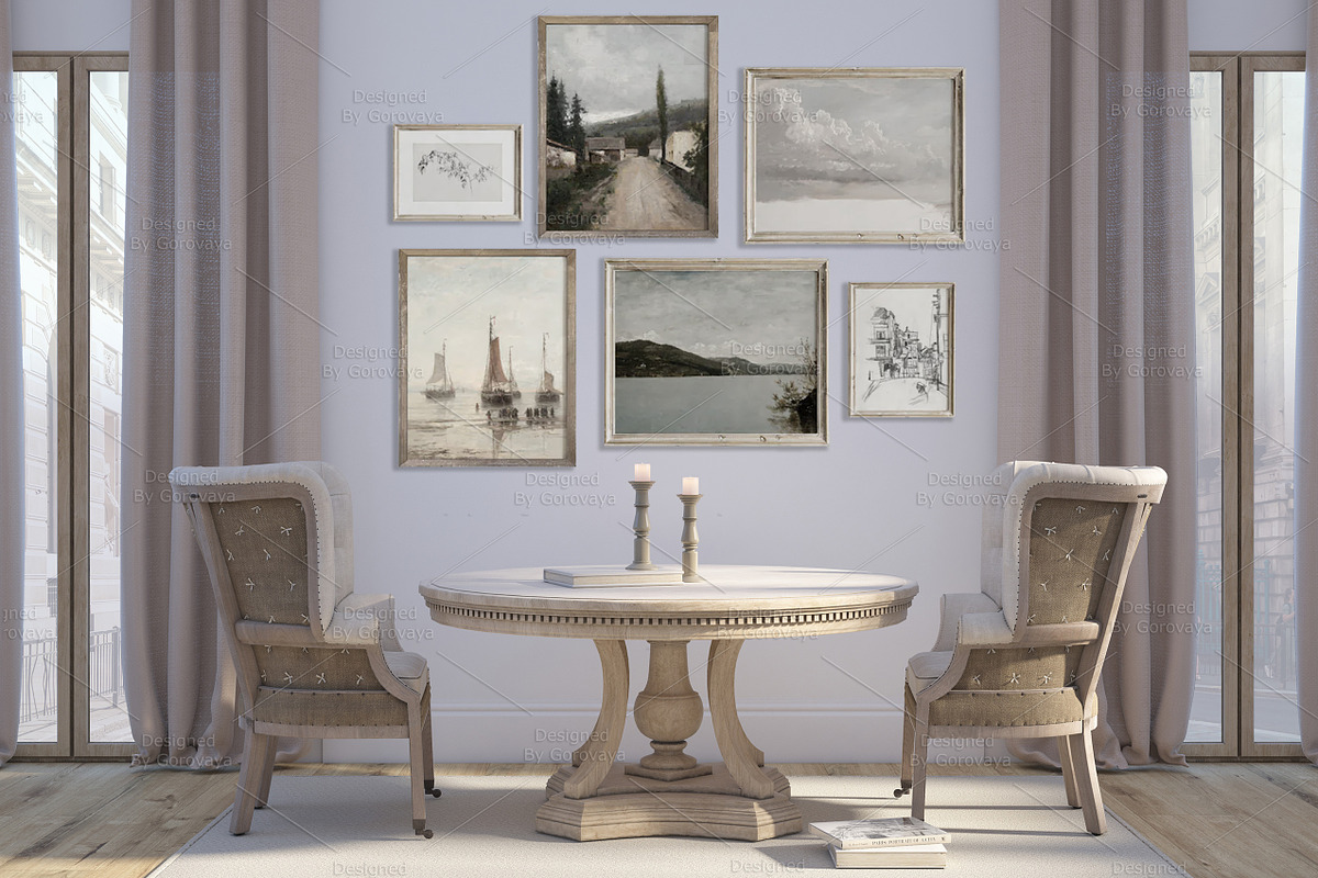 Interior Mockup, English Living Room, a Product Mockup by Designed By Gorovaya (Photo 6 of 6)