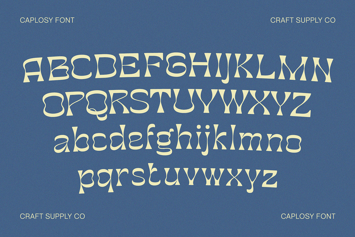 Caplosy - Trippy Font, a Serif Font by Craft Supply Co. (Photo 7 of 8)