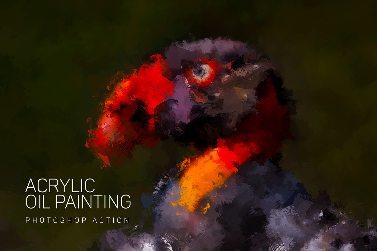 Acrylic oil Painting PS Action, an Action Add-On by INTENTFX (Photo 4 of 20)