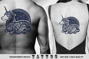 Unicorn and universe tattoo, an Animal Illustration by intueri (Thumbnail 8 of 8)